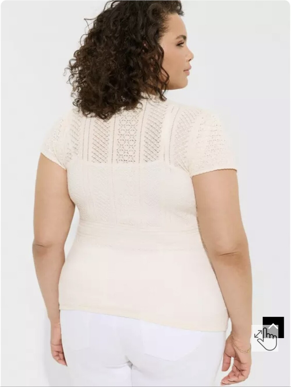 Torrid Pointelle Sweater 1X - Picture 2 of 10